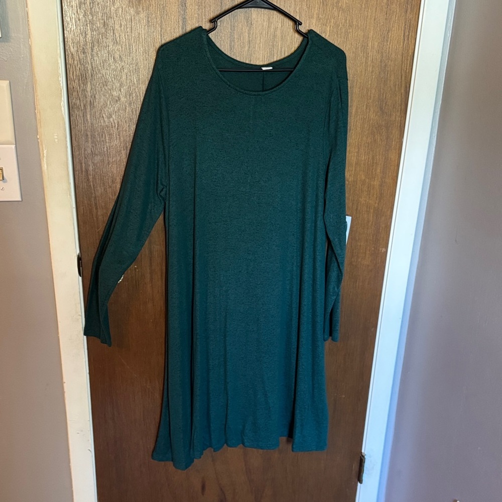 Old Navy Teal Long Sleeve Dress